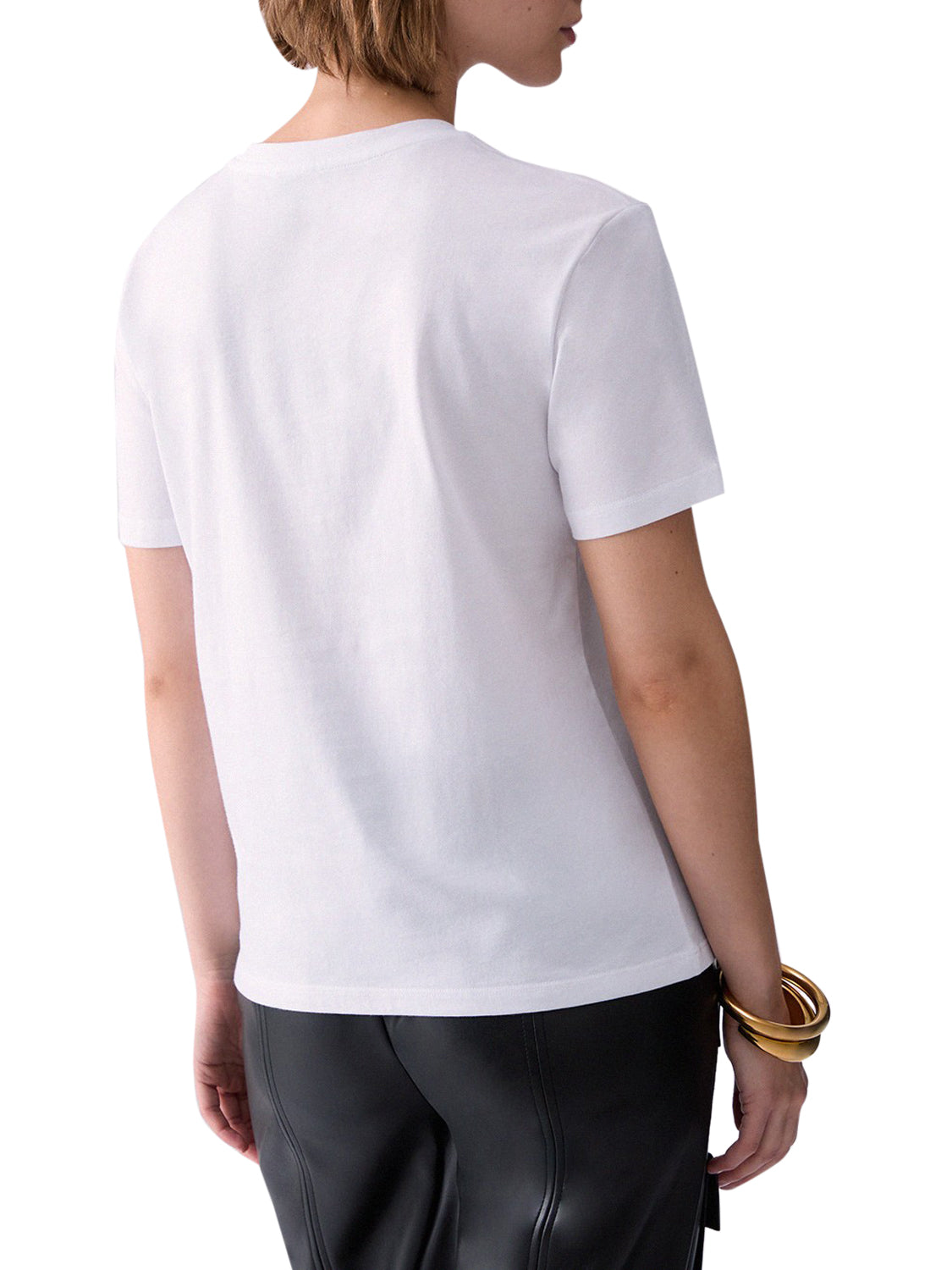 LIU.JO WHITE Liu Jo T-Shirt Stampa Bianco Bianco Liujo Chains