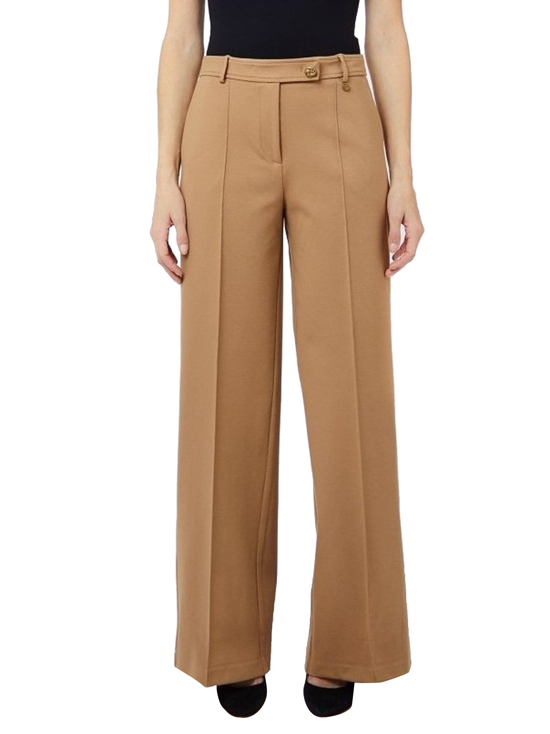 Liu Jo Pantaloni Dritti In Misto Viscosa Liu Jo - Dark Alabaster Dark Alabaster