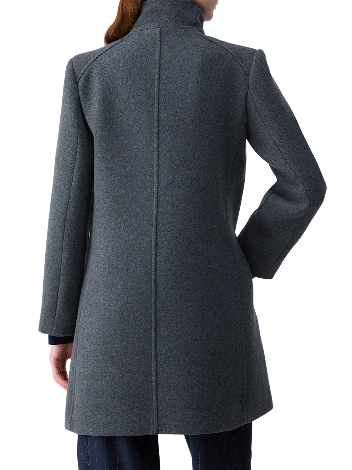 LIU.JO WHITE Cappotto Midi In Panno Liu Jo - Grigio Ash Grey