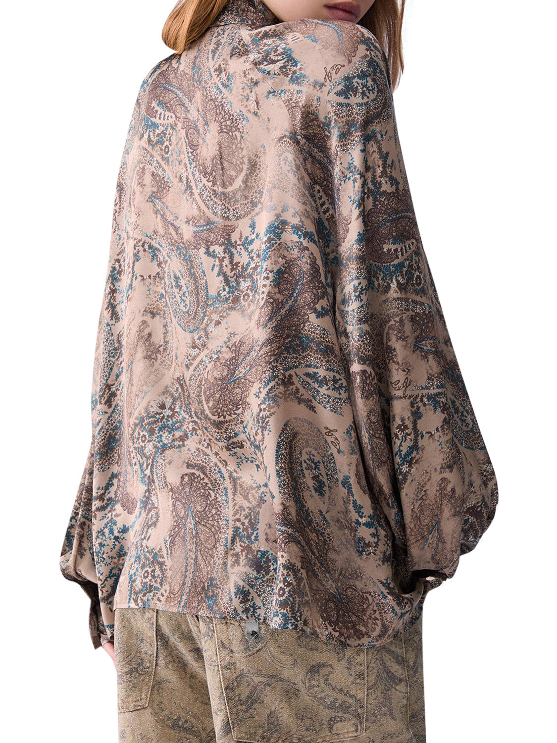 LIU.JO WHITE Camicia In Raso Stampato Liu Jo - Cachemire Winter Cachemire