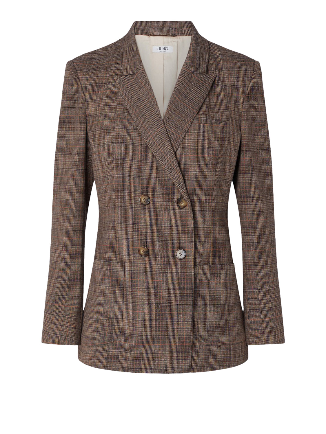 LIU.JO WHITE Giacca In Principe Di Galles Liu Jo - Tartan Classic Tartan