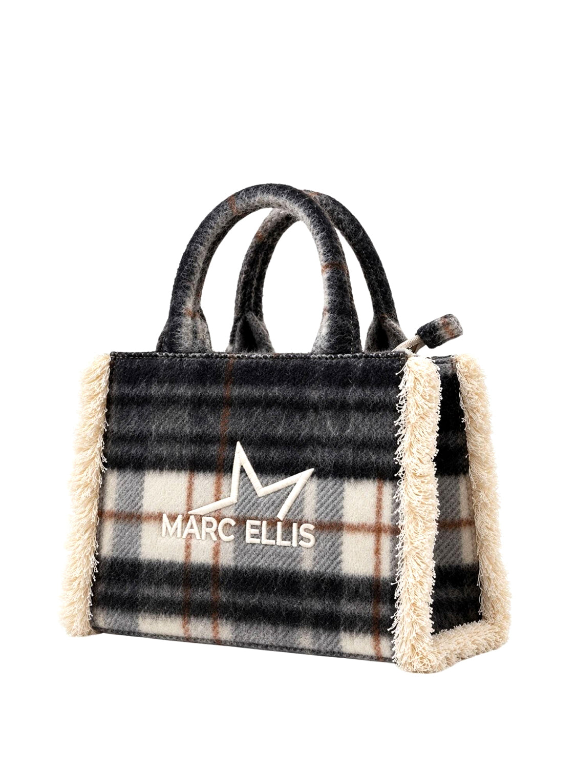 MARC ELLIS Borsa a Mano Buby Plaid M Marc Ellis - Nero BLACK
