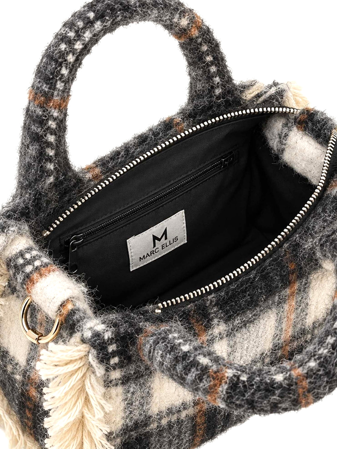 MARC ELLIS Borsa a Mano Buby Plaid S Marc Ellis - Nero BLACK