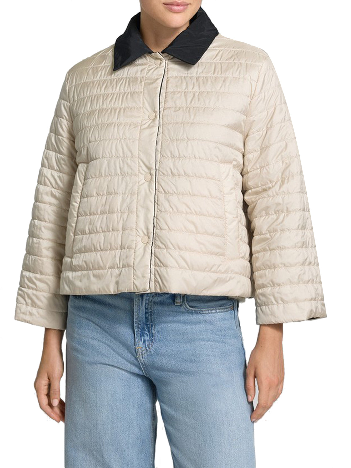 MAXMARA WEEKEND 1USCITA Giubbotto Reversibile Corto Imbottito Falena MaxMara Weekend - Nero Nero