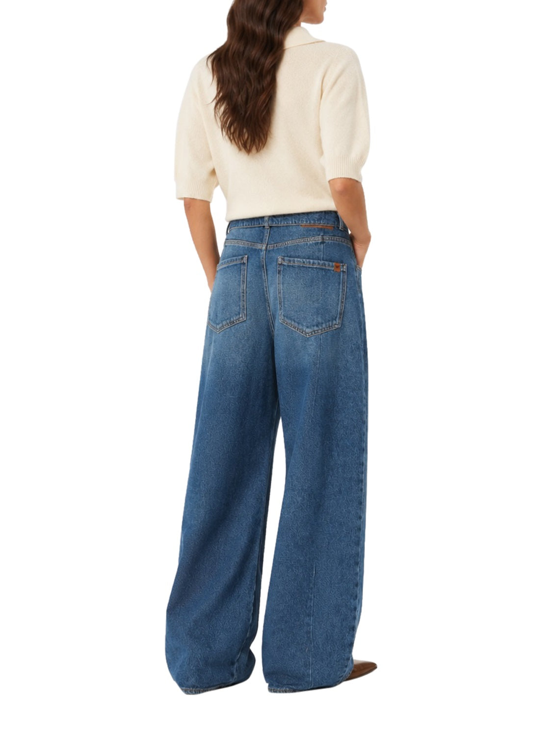 MAXMARA WEEKEND 1USCITA MaxMara Jeans Ampio In Denim Di Cotone - Blu Blu