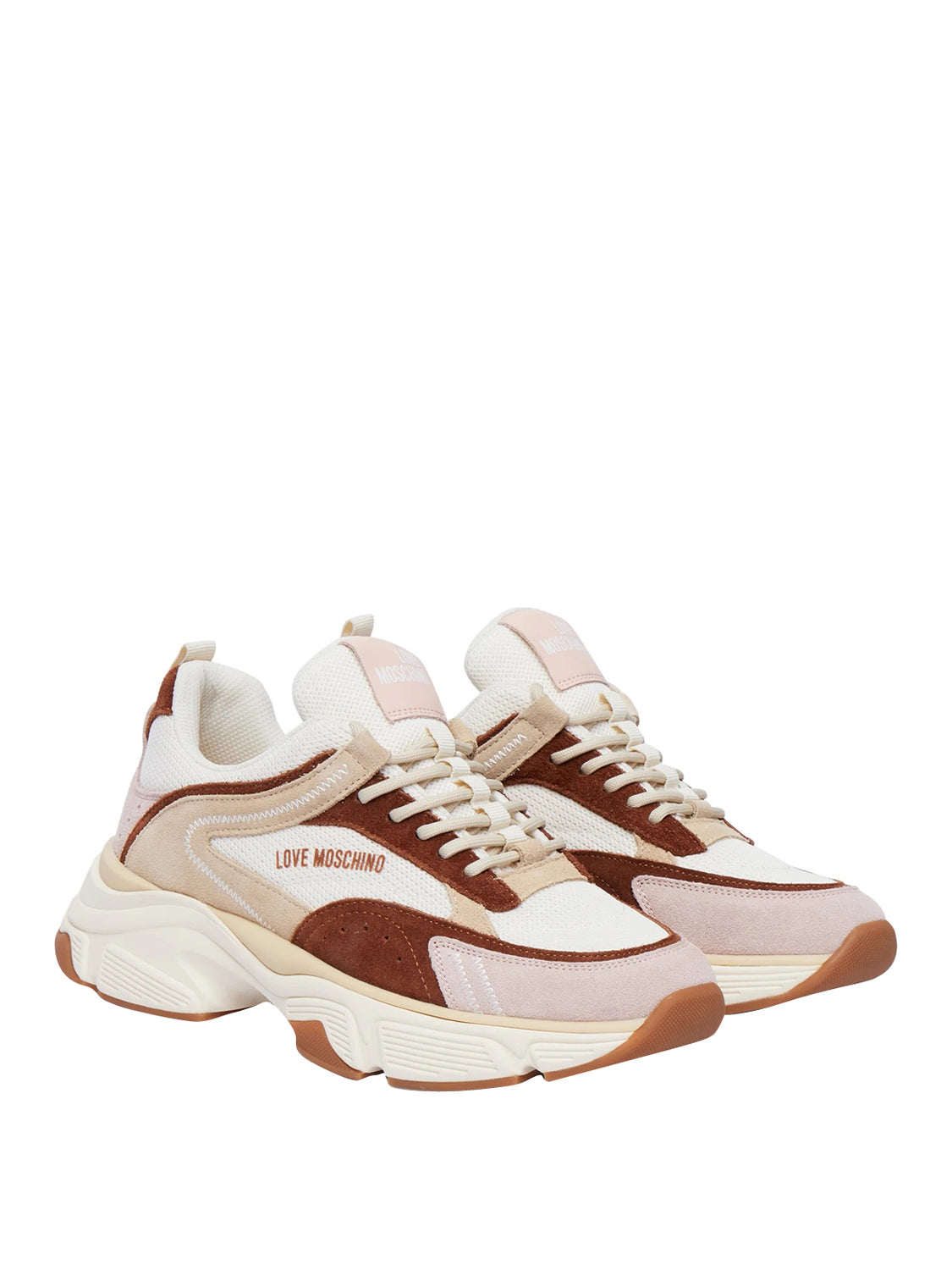MOSCHINO CALZATURE PRE Moschino Sneakers Stardust60 Mix Avorio Cipria Avorio/Cipria