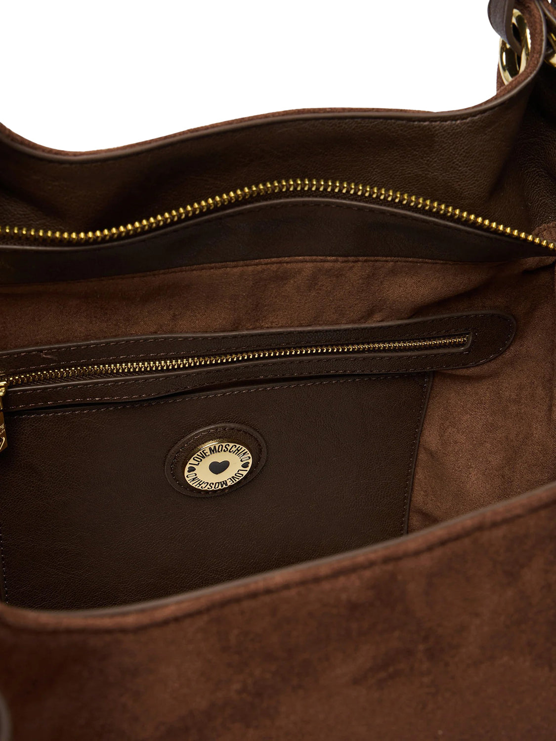 MOSCHINO COLLECTION Moschino Borsa A Mano Logo Frontale Cioccolato Cioccolato