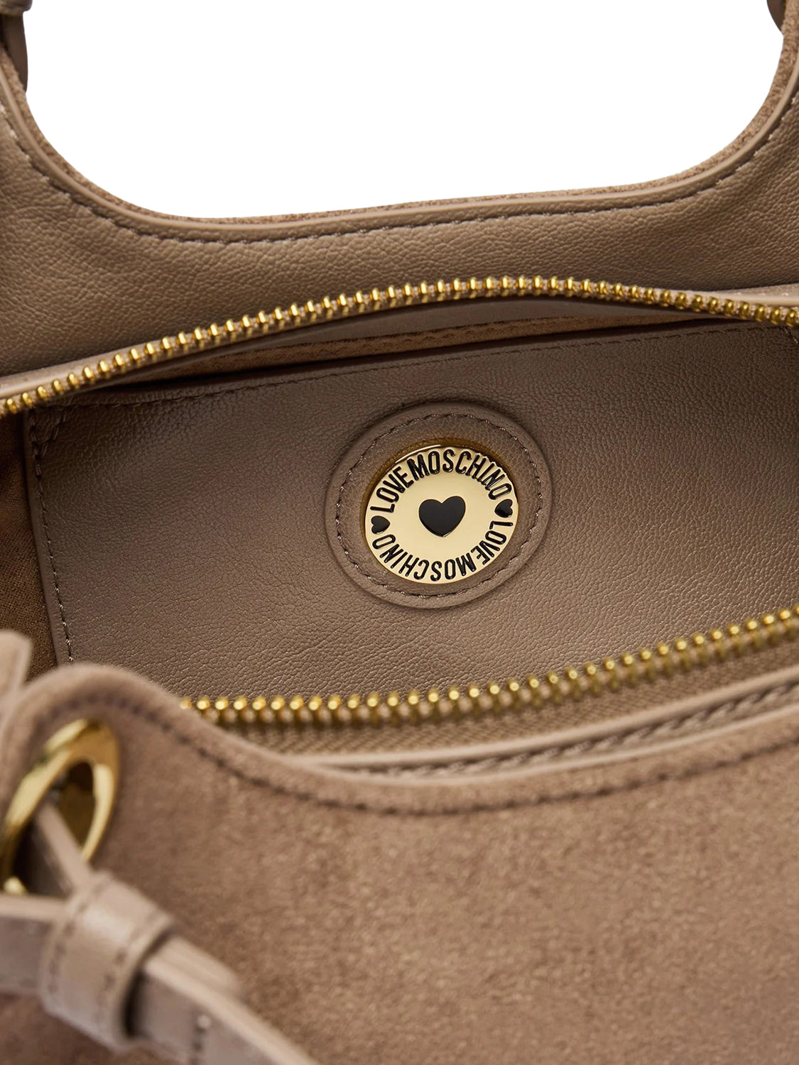 MOSCHINO COLLECTION Borsa A Mano Camoscio Moschino - Beige Sabbia
