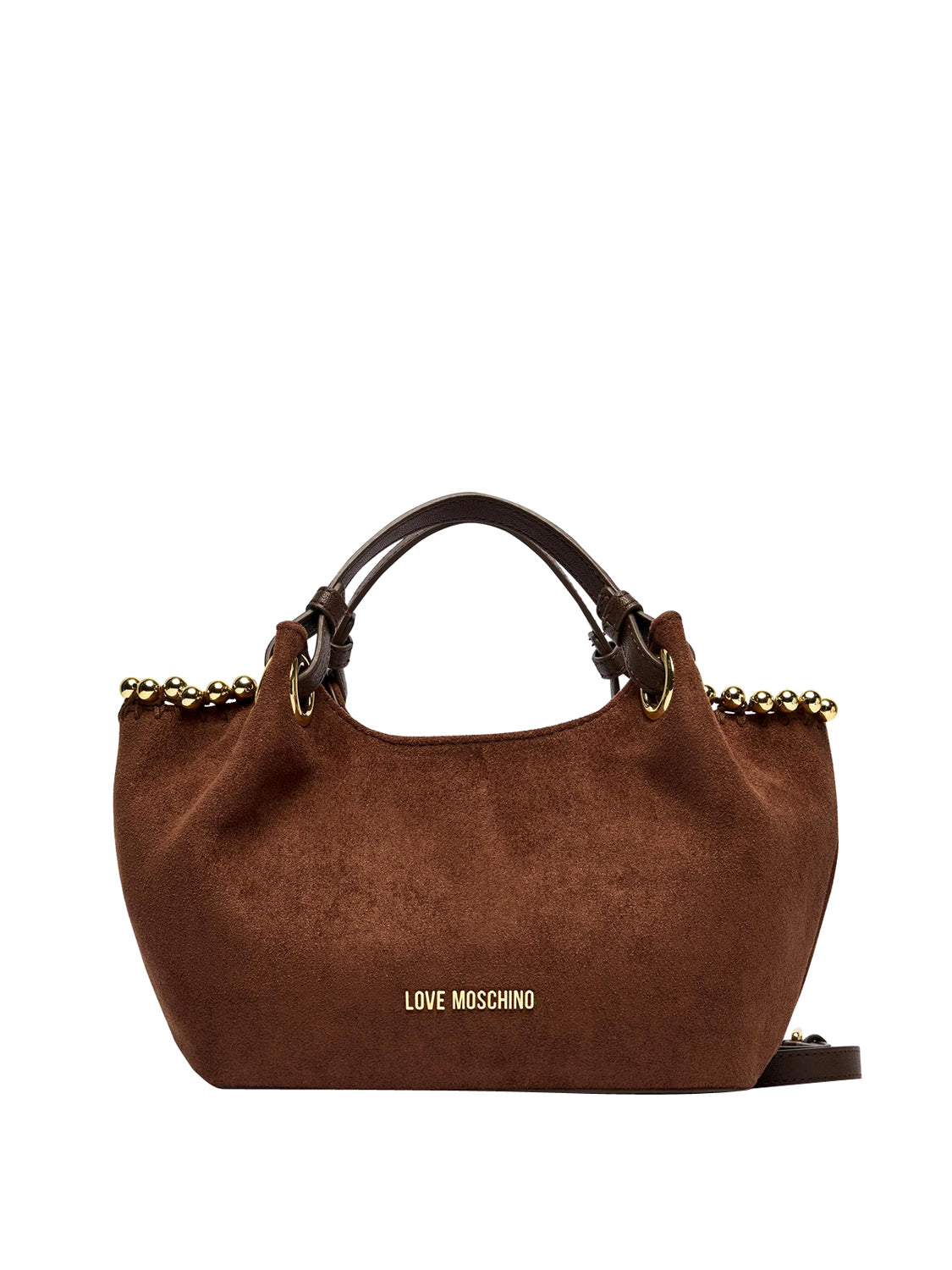 MOSCHINO COLLECTION Borsa A Mano Camoscio Moschino - Marrone Cioccolato