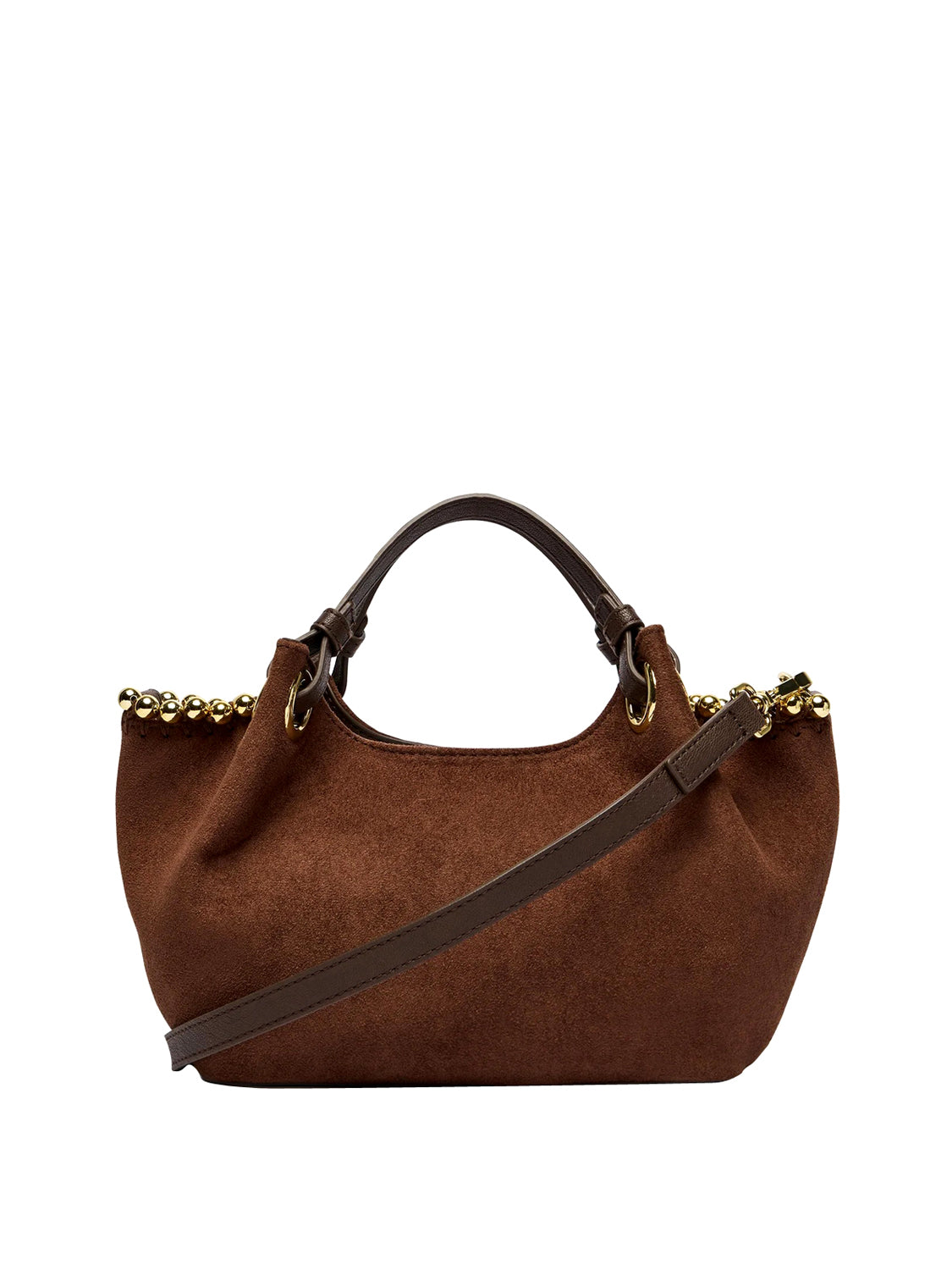 MOSCHINO COLLECTION Borsa A Mano Camoscio Moschino - Marrone Cioccolato