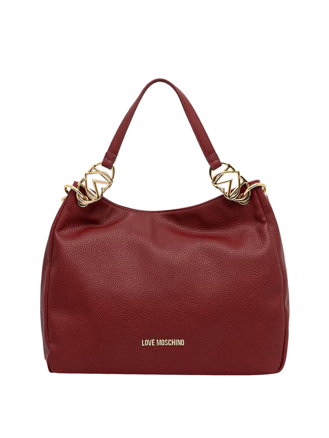 MOSCHINO PRECOLLECTION Borsa A Mano Moschino Logo Frontale Vino VINO