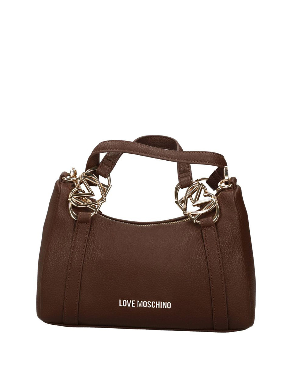 MOSCHINO PRECOLLECTION Moschino Borsa A Mano Logo Frontale Marrone Marrone