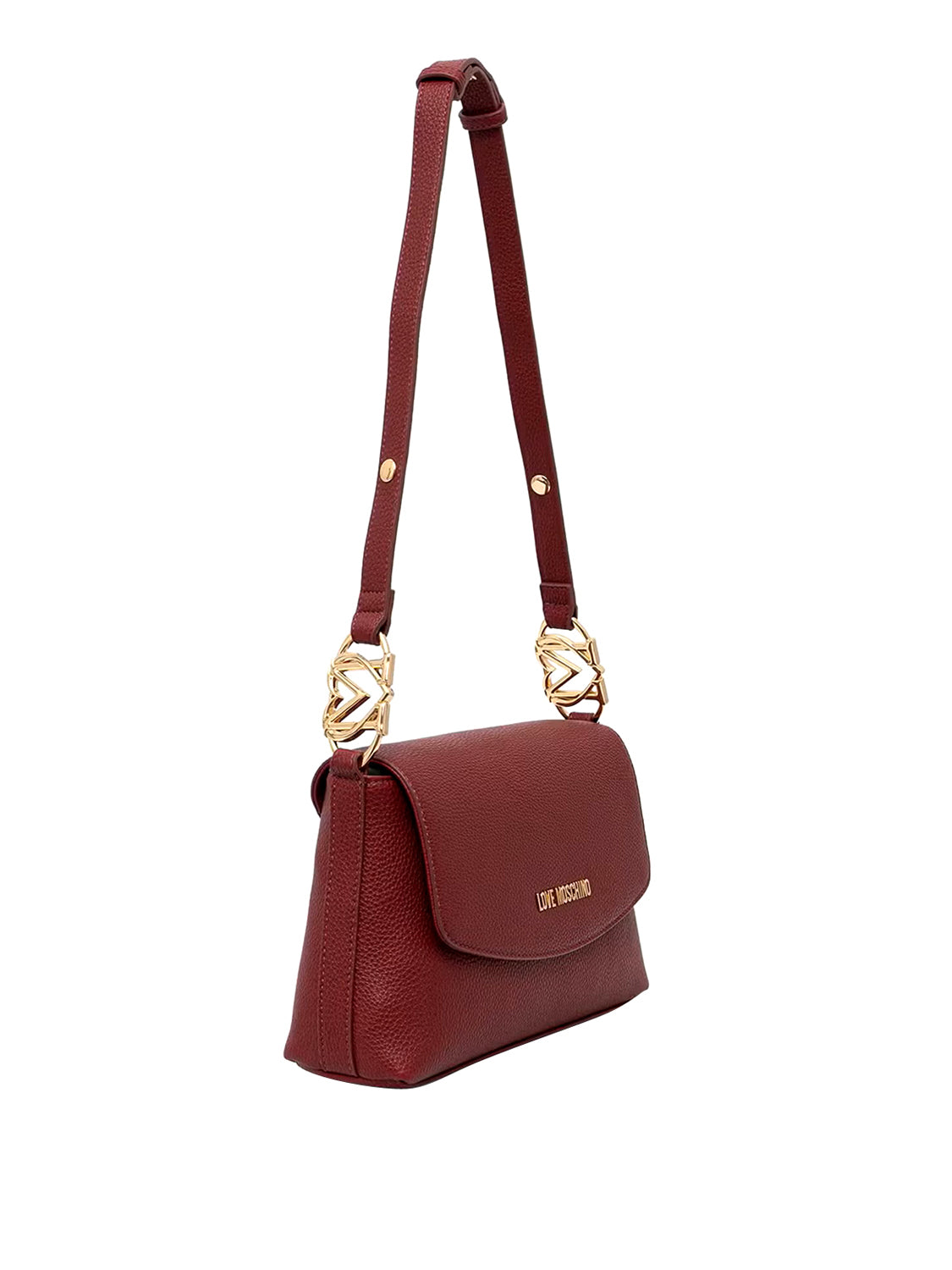 MOSCHINO PRECOLLECTION Moschino Borsa A Tracolla Logo Frontale Vino VINO
