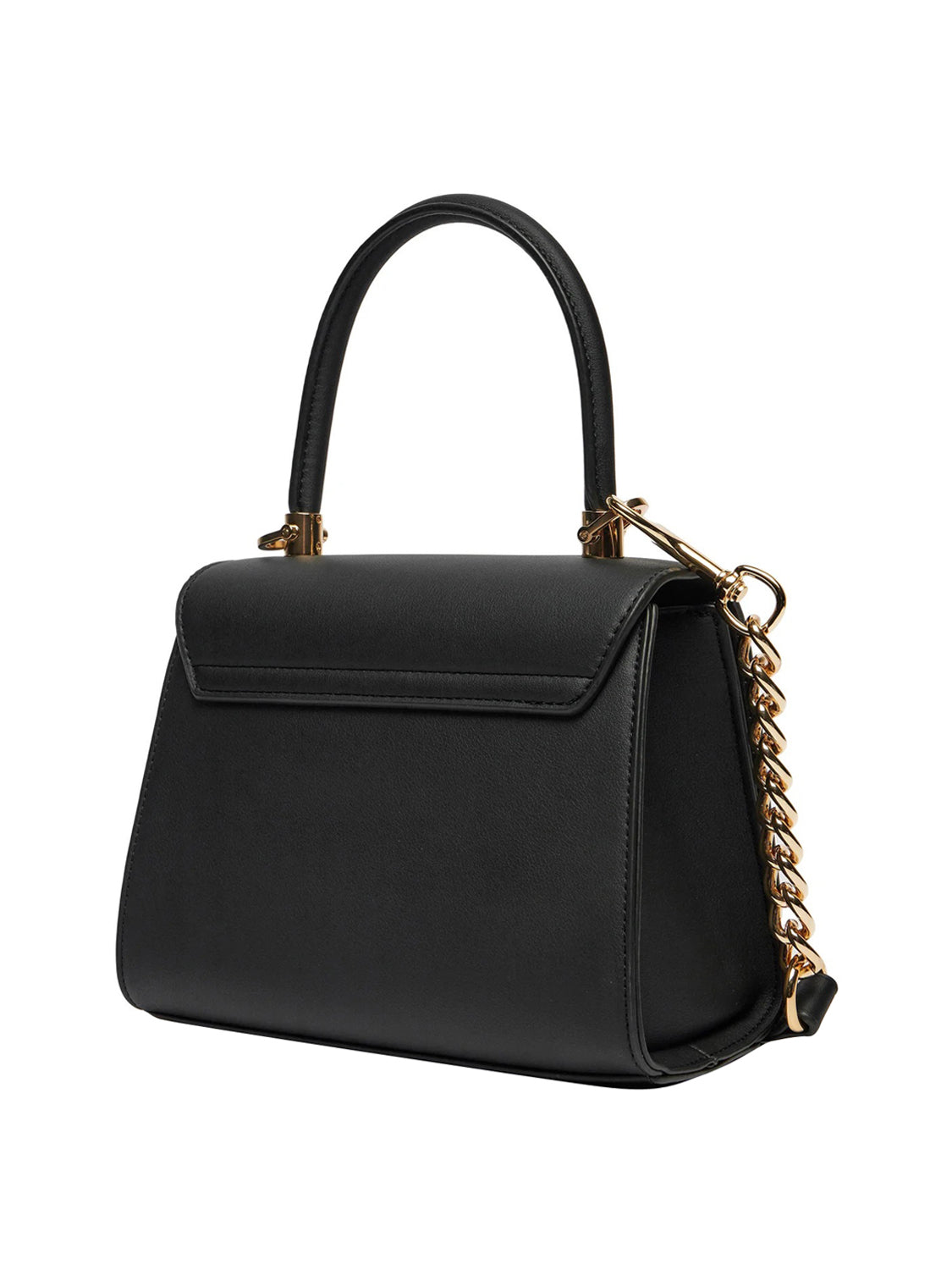 MOSCHINO PRECOLLECTION Moschino Borsa A Mano Logo Frontale Nero Nero/oro