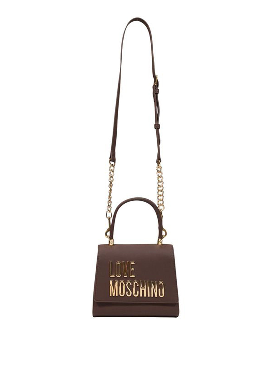 MOSCHINO PRECOLLECTION Moschino Borsa A Mano Logo Frontale Marrone Marrone