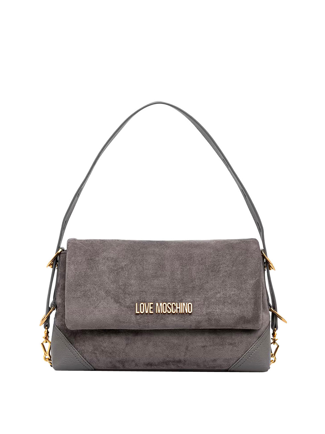 MOSCHINO PRECOLLECTION Moschino Borsa A Mano Logo Frontale Grigio Grigio