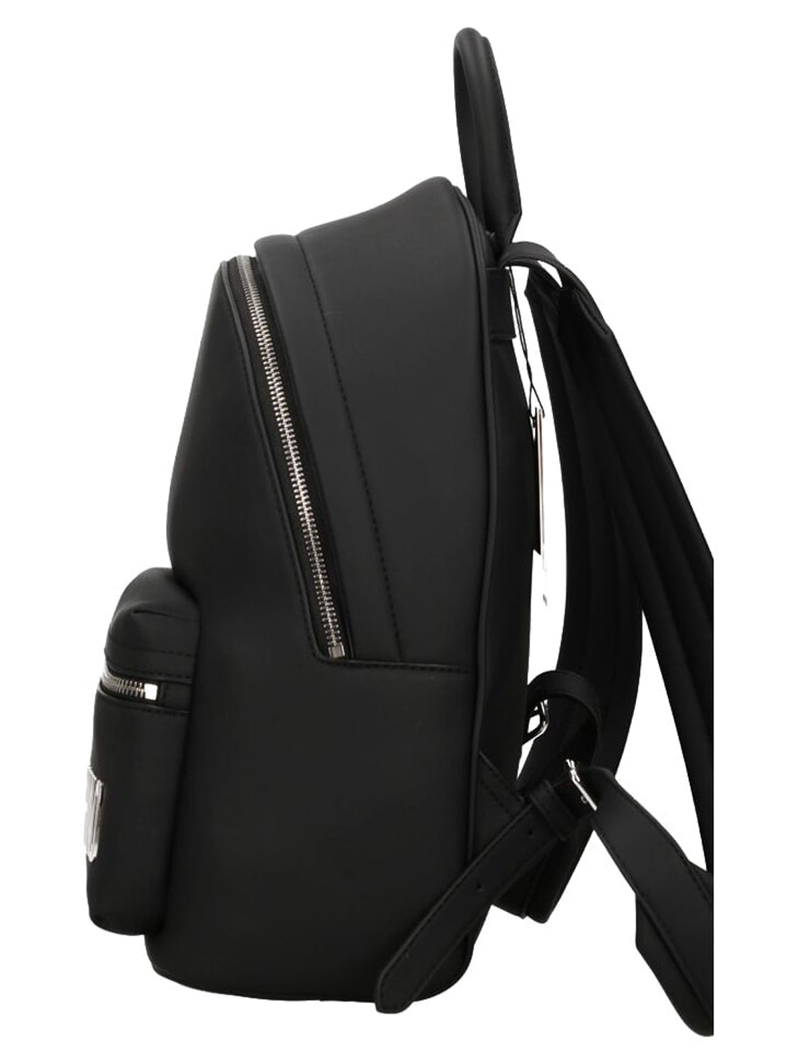 MOSCHINO PRECOLLECTION Zaino Pu Grs Moschino - Nero/Nikel Nero/Nickel