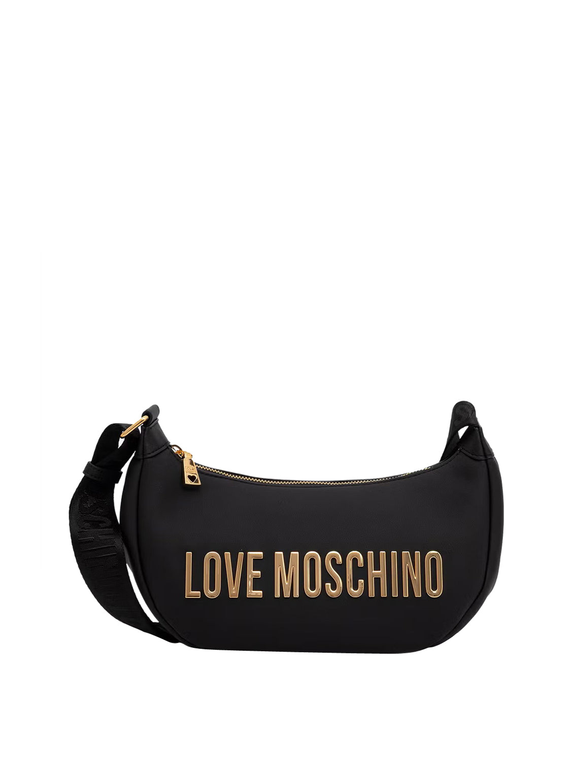 MOSCHINO PRECOLLECTION Moschino Borsa A Tracolla Logo Frontale Nero Nero/oro