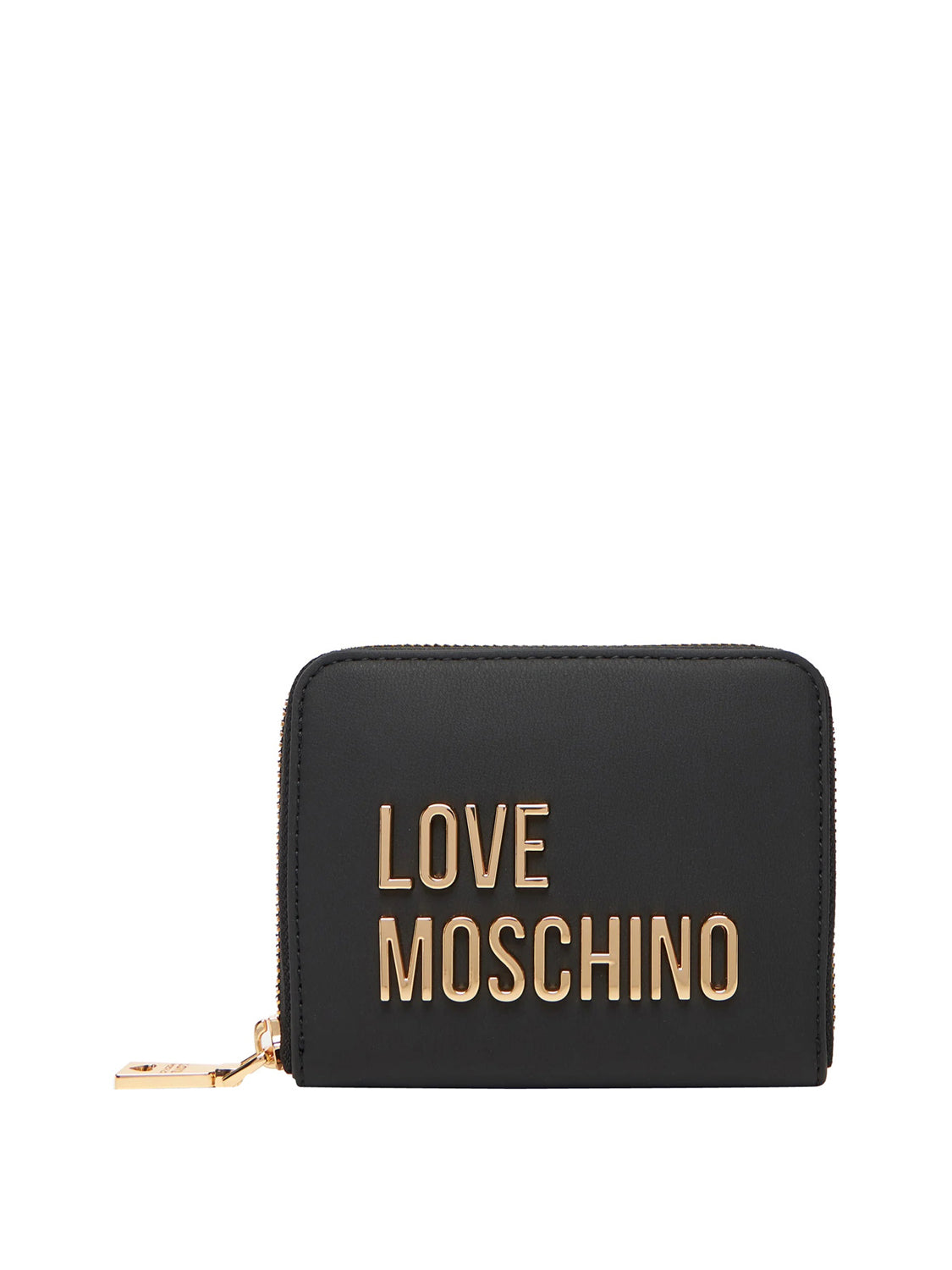 MOSCHINO PRECOLLECTION Moschino Portafoglio Logo Frontale Nero Nero/oro