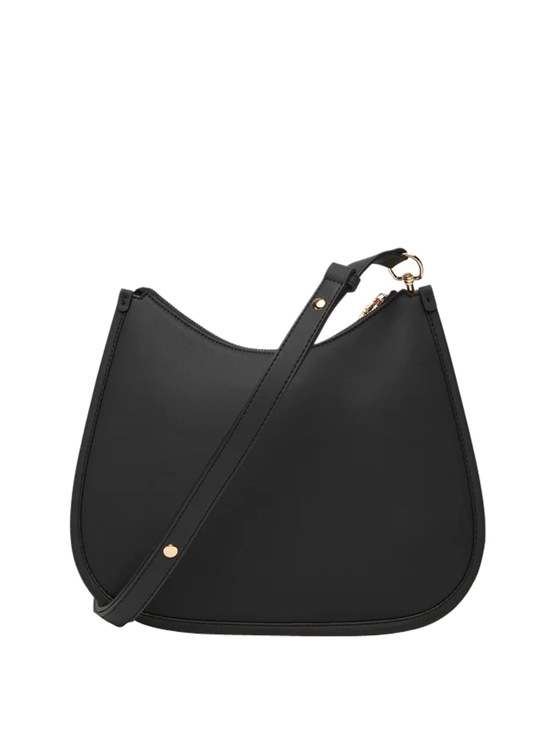 MOSCHINO STC Borsa A Spalla Logo Frontale Nero Nero
