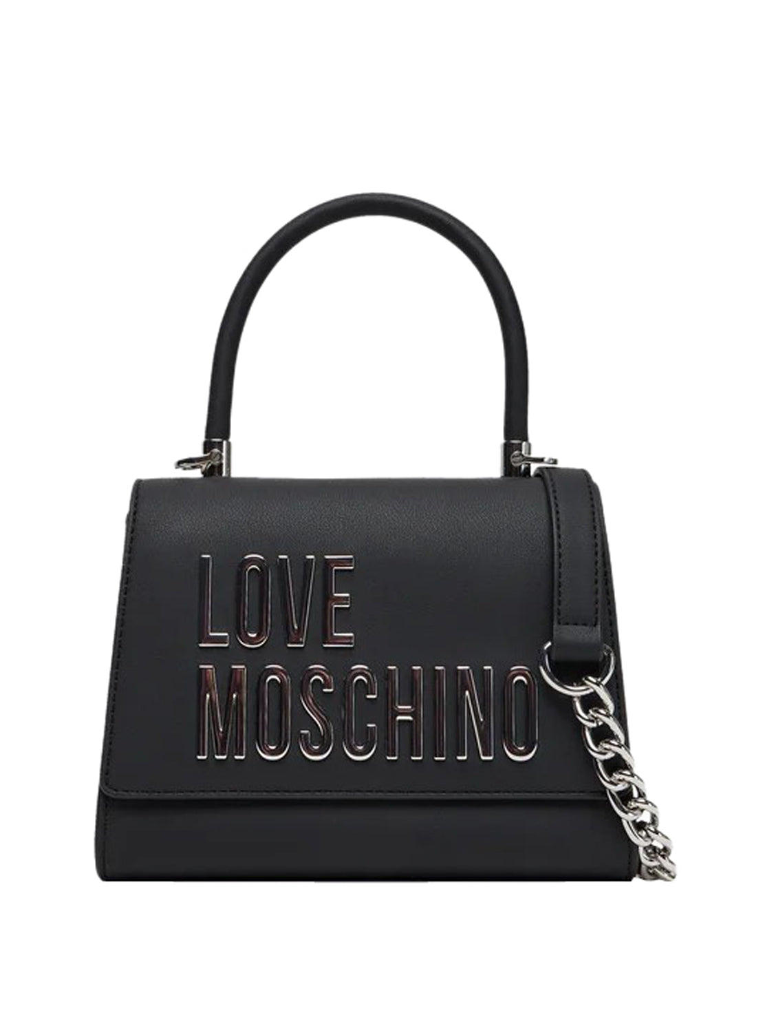MOSCHINO STC Borsa JC4024 Pu Grs Moschino - Nero Nero/nikel