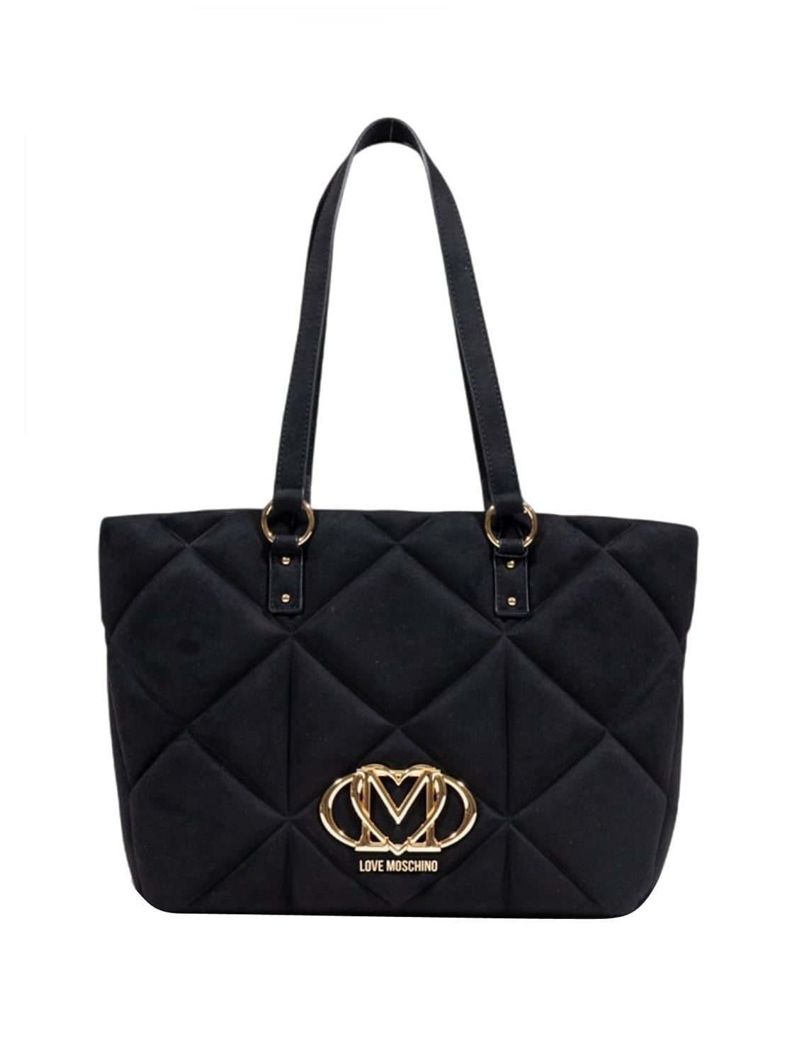 MOSCHINO STC Borsa Embossed Velour Pl Moschino - Nero Nero