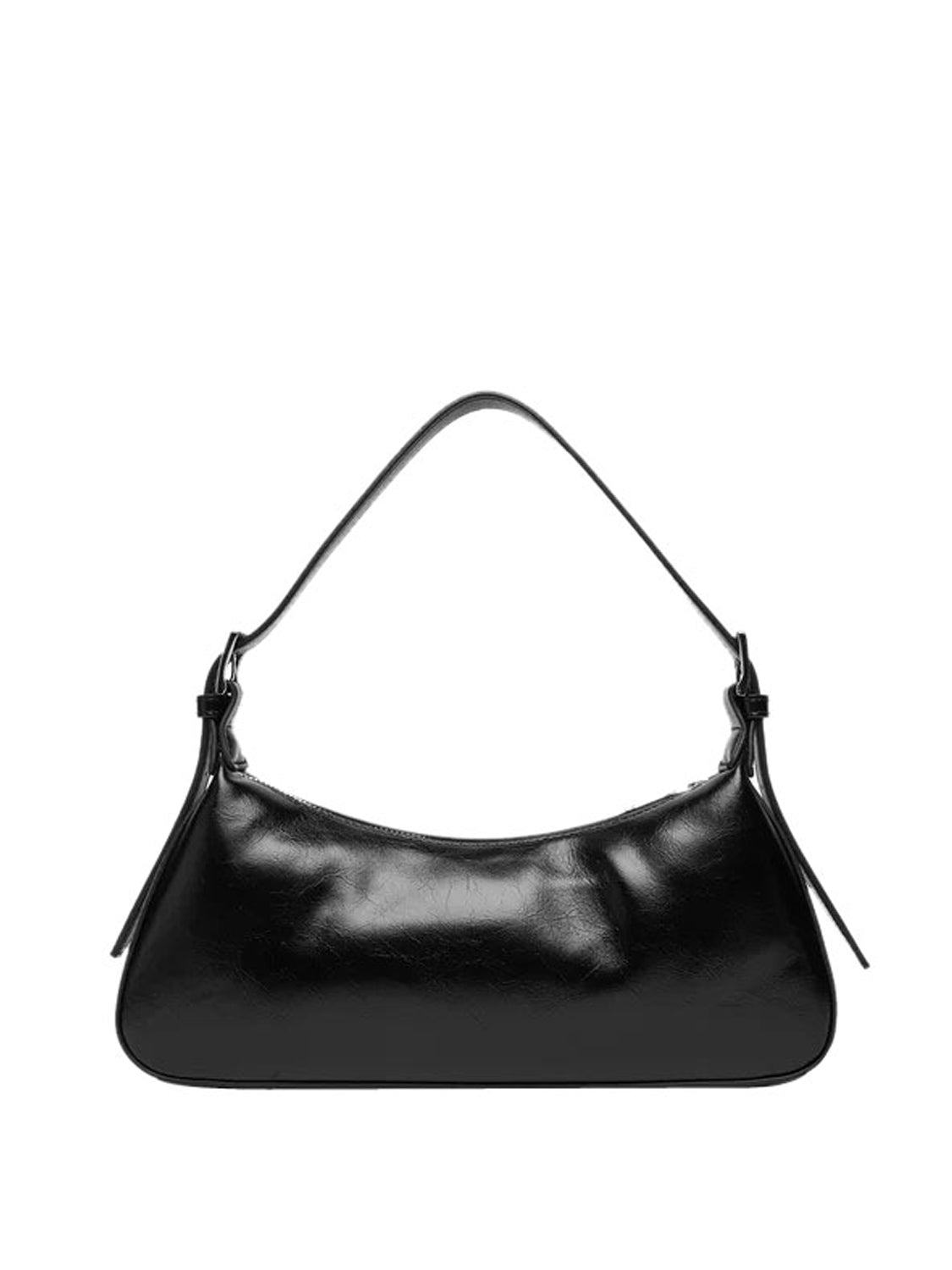 MOSCHINO STC Borsa Pu Baguette Moschino - Nero/Argento Nero/nikel