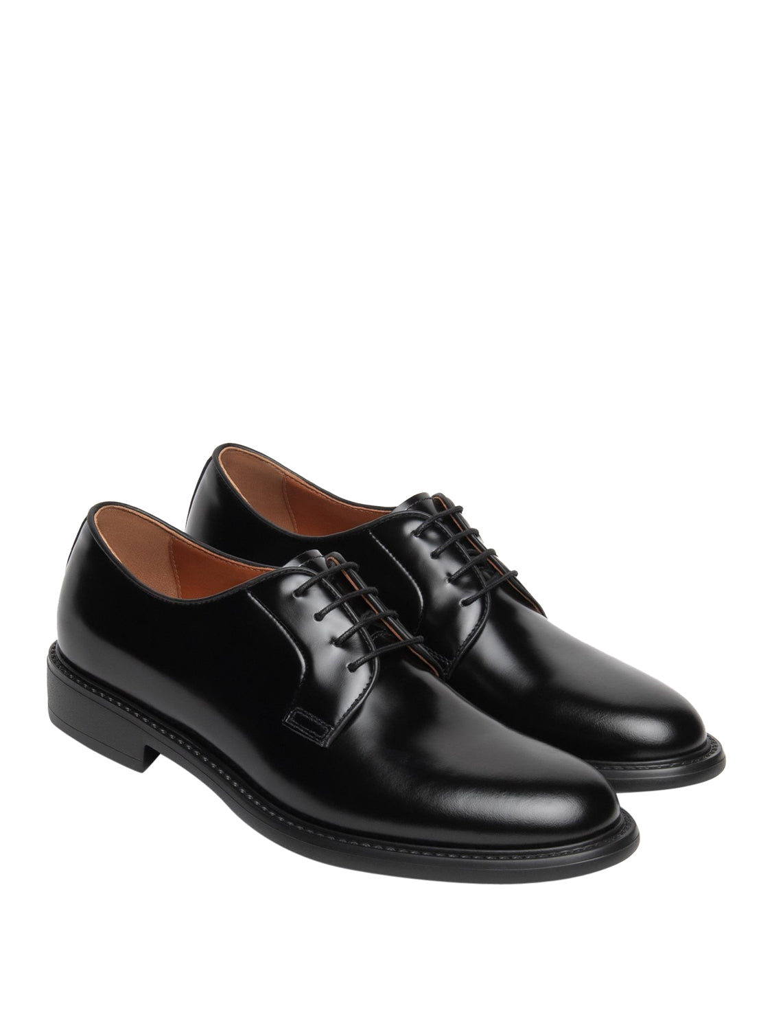 NERO GIARDINI Derby Nero Giardini Uomo in Pelle Nero Nero