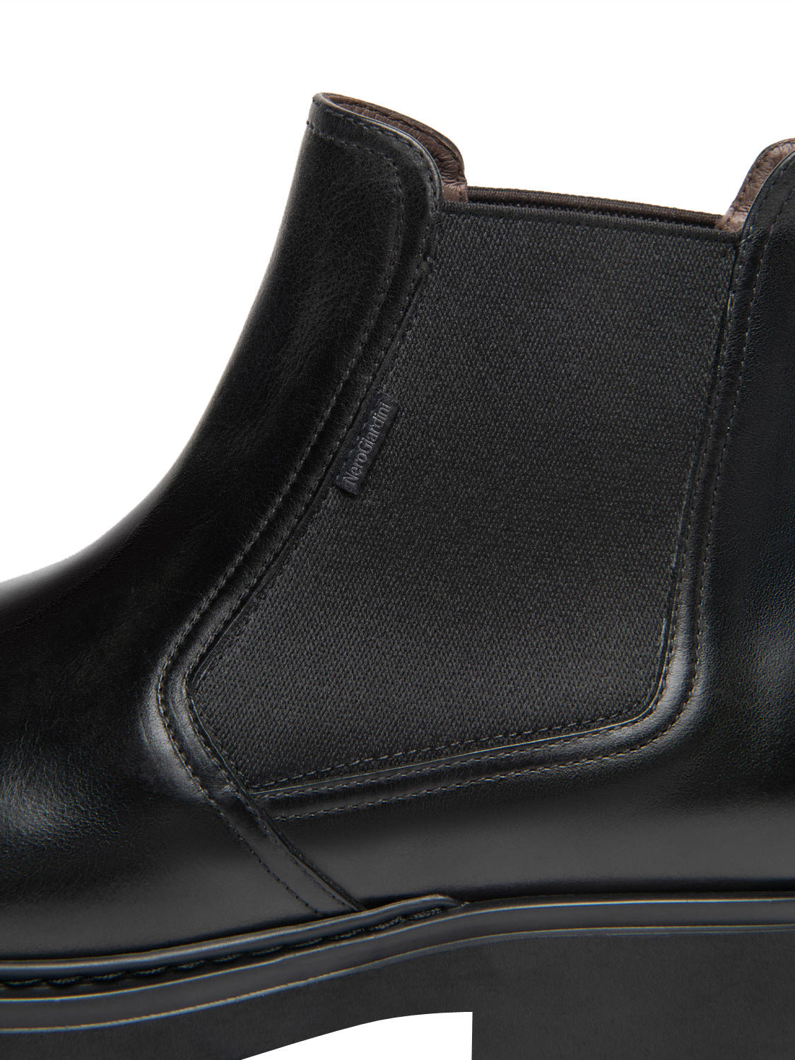 NERO GIARDINI Stivaletti Nero Giardini Chelsea Uomo in Pelle Nero Nero