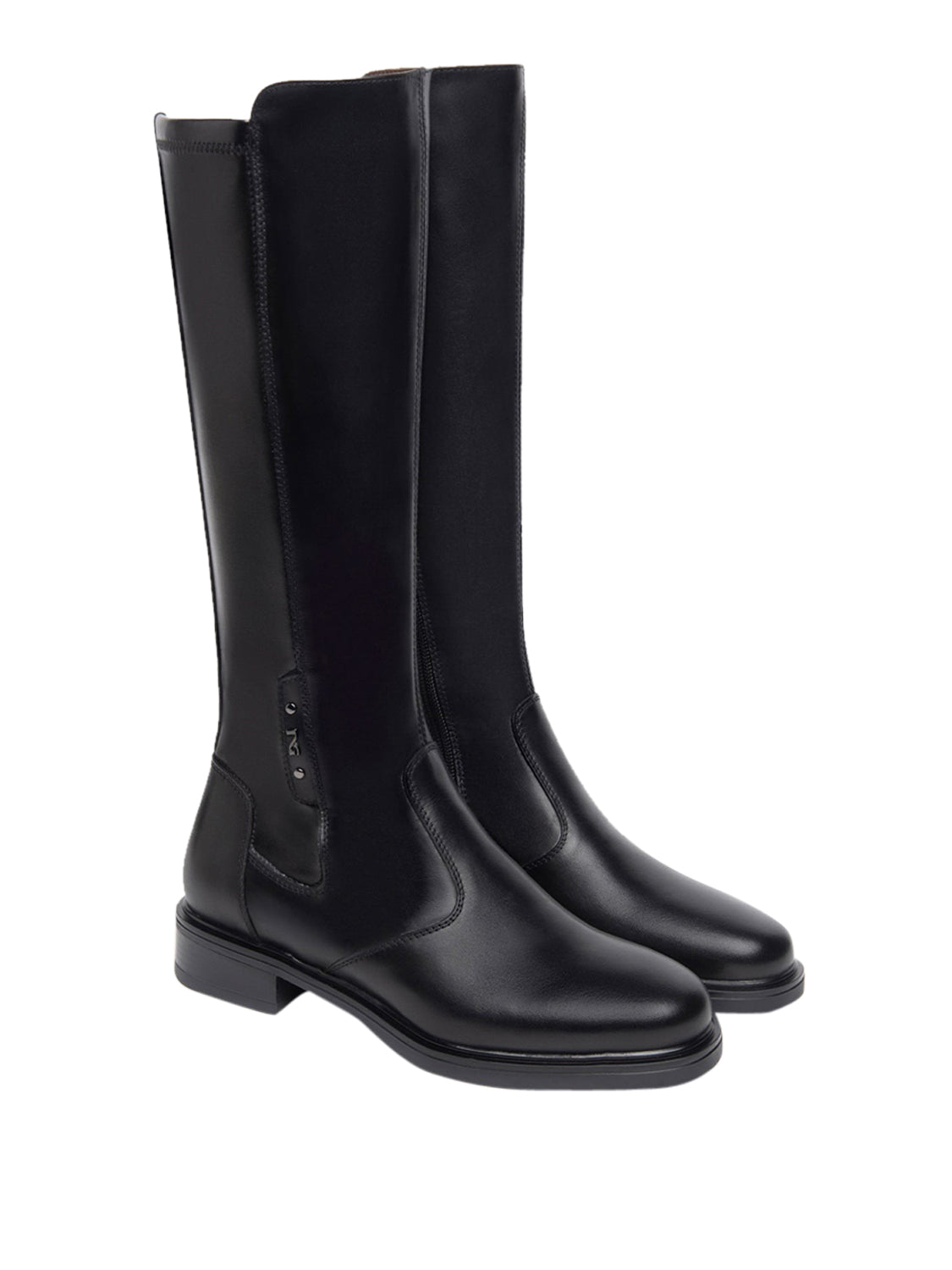 NERO GIARDINI Nero Giardini Stivali Donna in Pelle e Materiale Tecnico Nero Nero