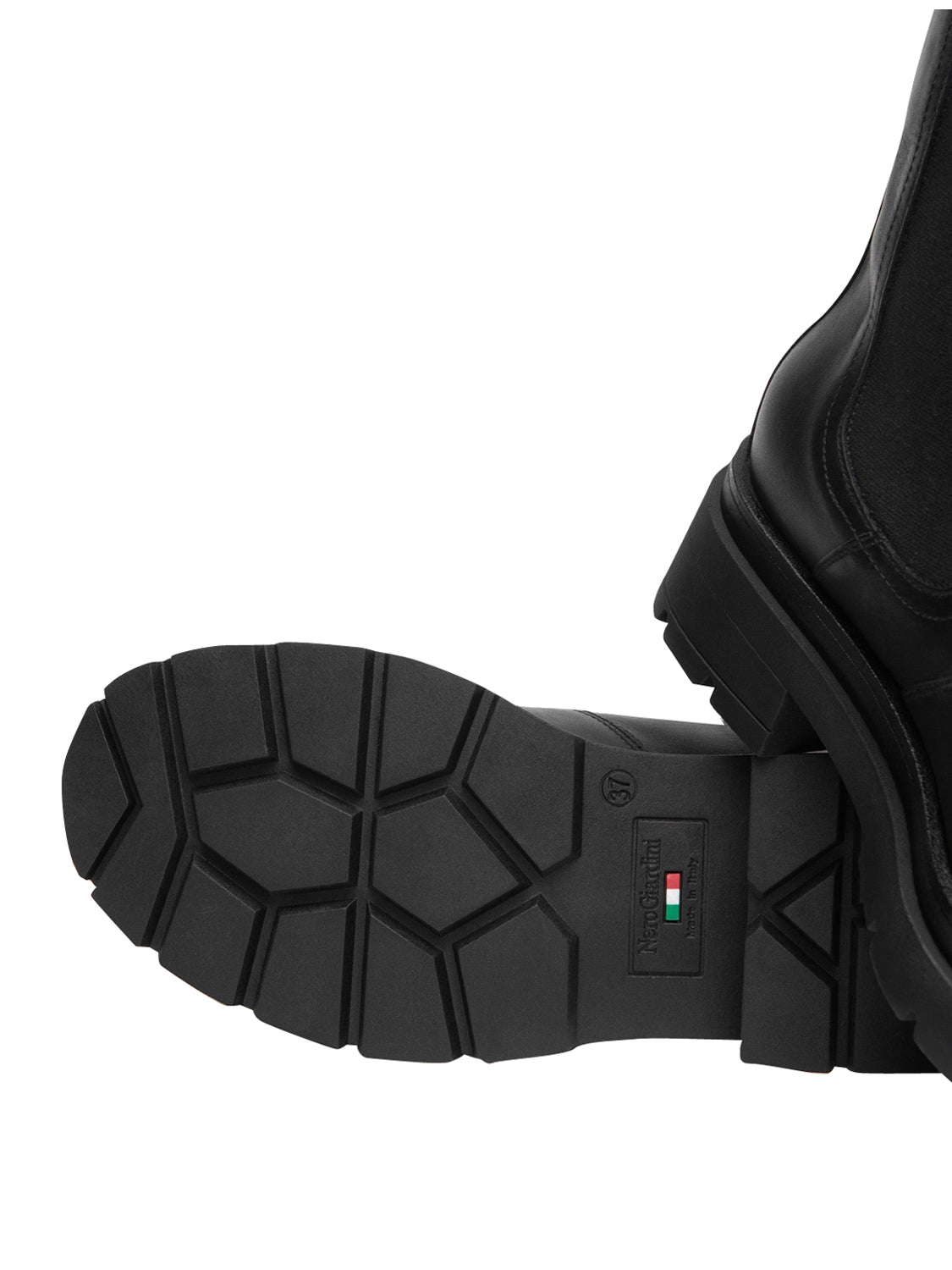NERO GIARDINI Stivaletti Nero Giardini Chelsea Donna in Pelle Nero Nero