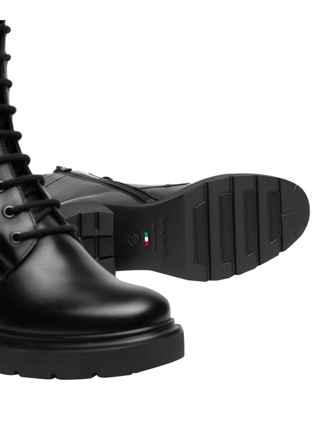 NERO GIARDINI Anfibio Nero Giardini In Pelle Nero Nero