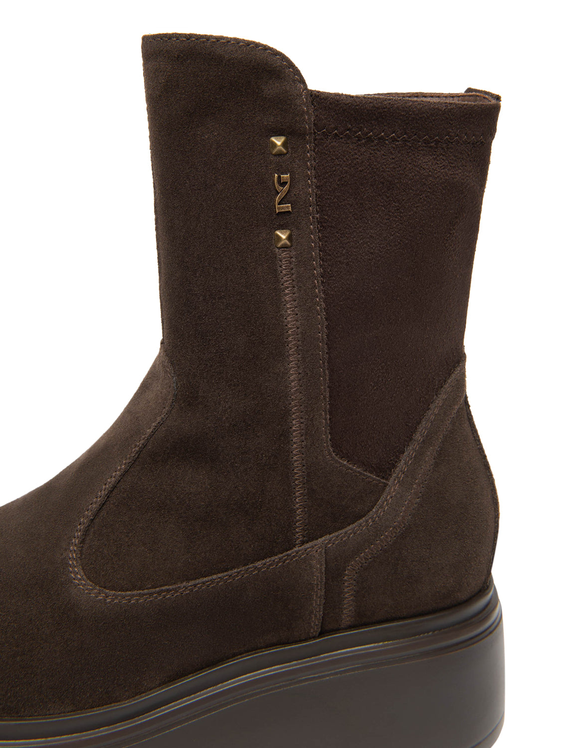 NERO GIARDINI Nero Giardini Stivaletti Donna in Suede e Materiale Tecnico Testa Di Moro T.Di Moro