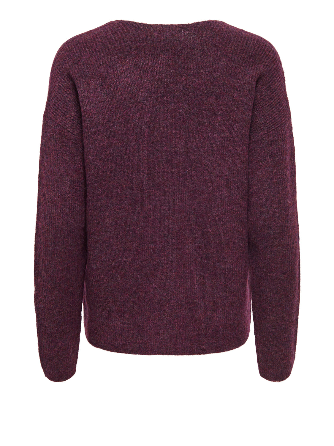 ONLY DROP4 Maglione Only Onlcamilla V-Neck L/S Knt Noos - Vino PURPLE