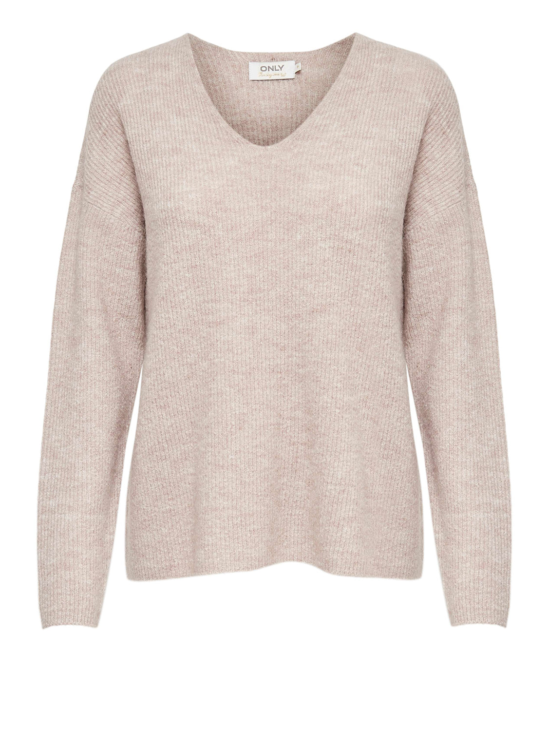 ONLY DROP4 Maglione Only Onlcamilla V-Neck L/S Knt Noos - Beige GREY