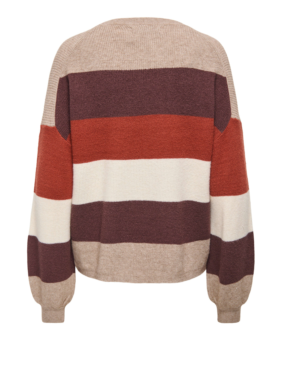 ONLY DROP4 Maglione Only Onlatia L/S Stripe Multicolore WHITE
