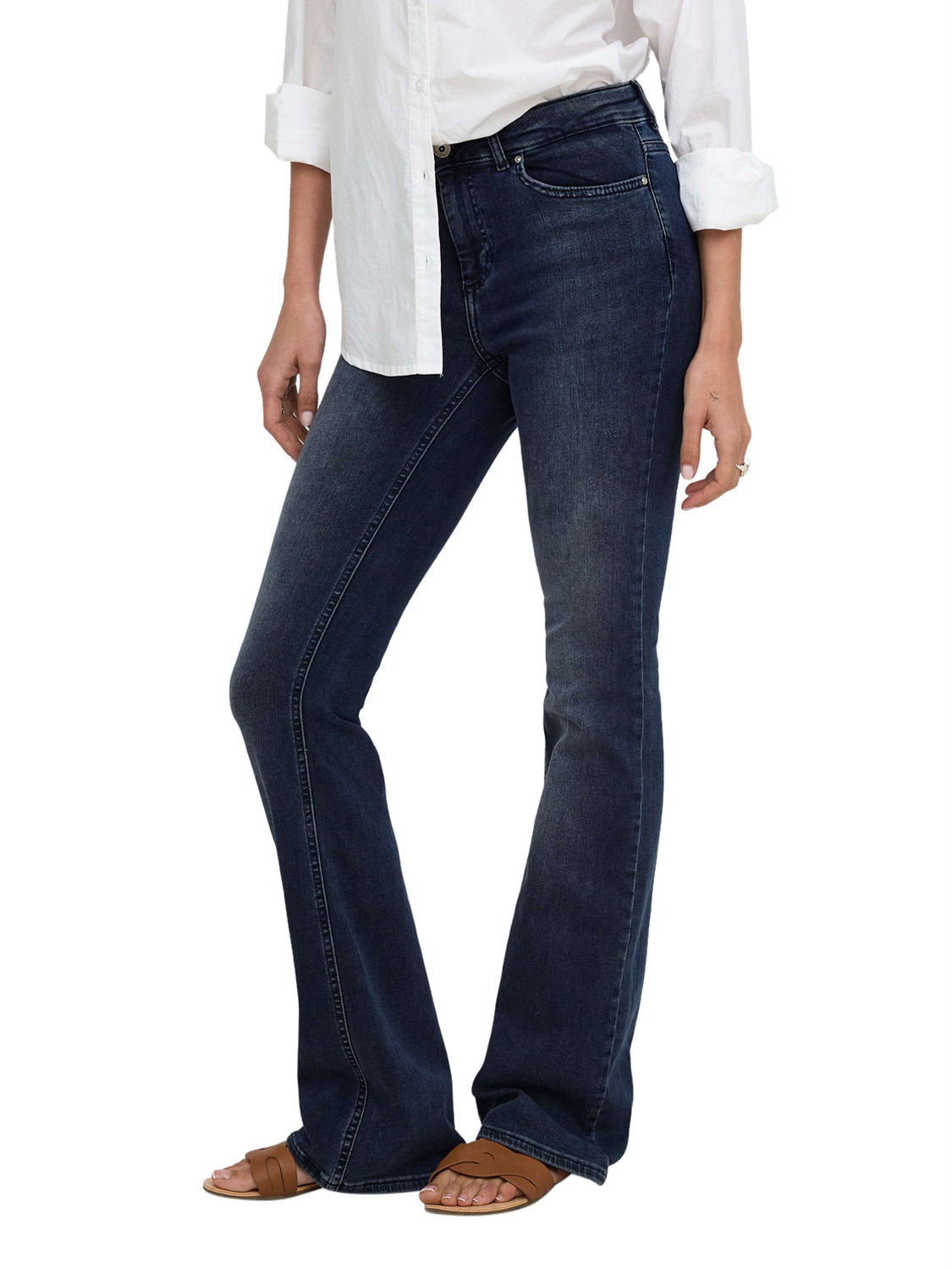 ONLY DROP4 Only Jeans Onlblush Mid Flared Dnm Rea409 Noos - Denim DENIM