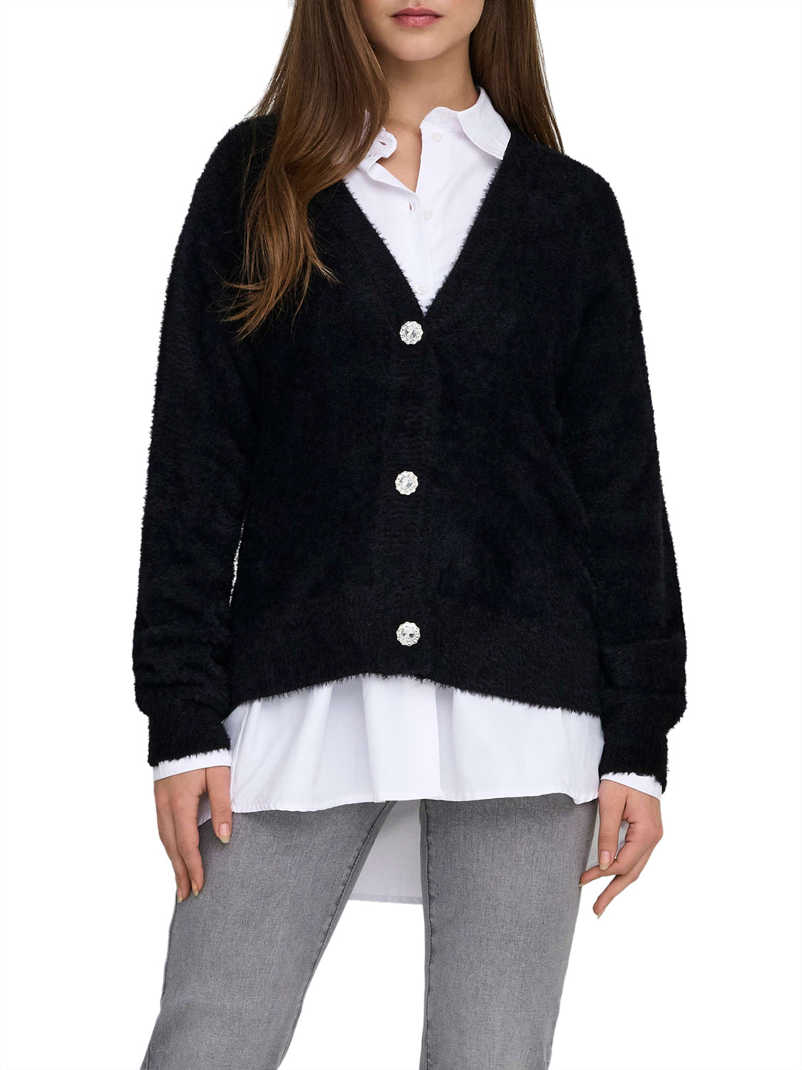 ONLY DROP4 Only Cardigan Onlella Nero BLACK