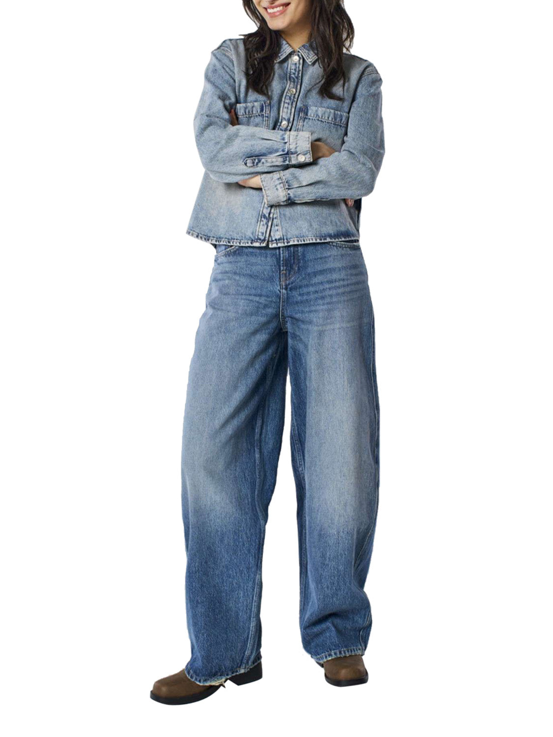 ONLY DROP4 Jeans Onltaylor Hw Barrel Dnm Tai466 Noos - Blu BLUE
