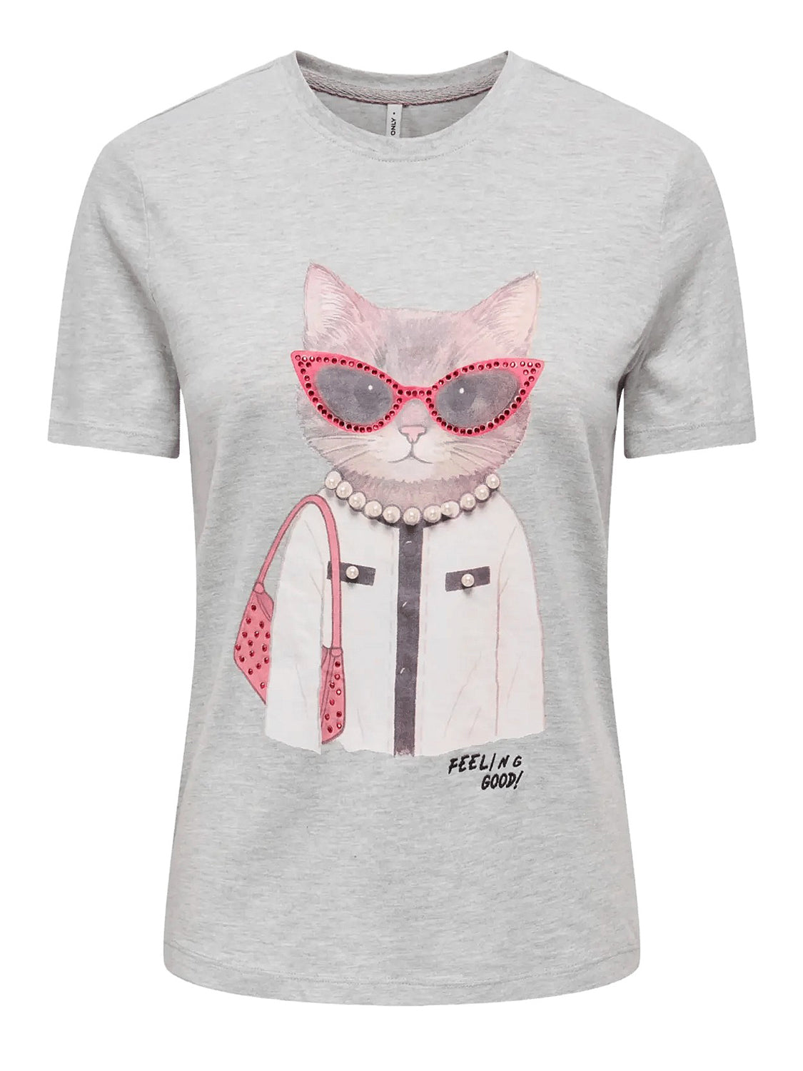 ONLY DROP4 Only T-Shirt Onlbaria Grigio GREY