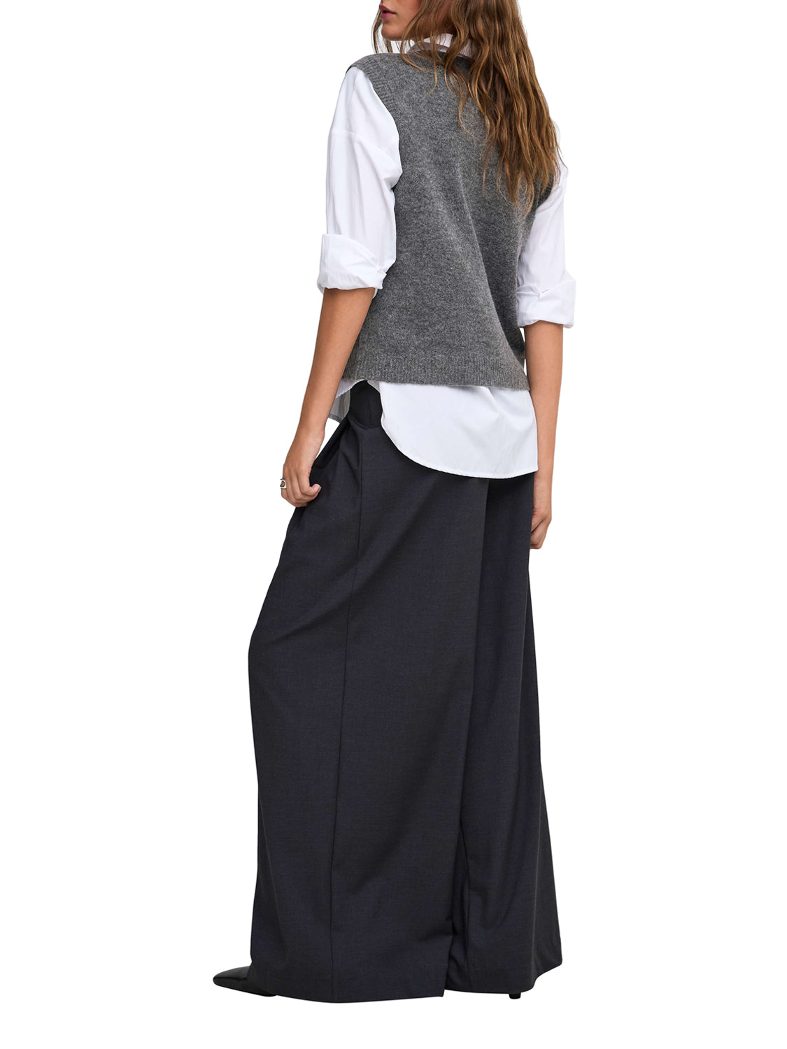 ONLY DROP4 Only Gilet Onlolivia Sl Button - Grigio GREY