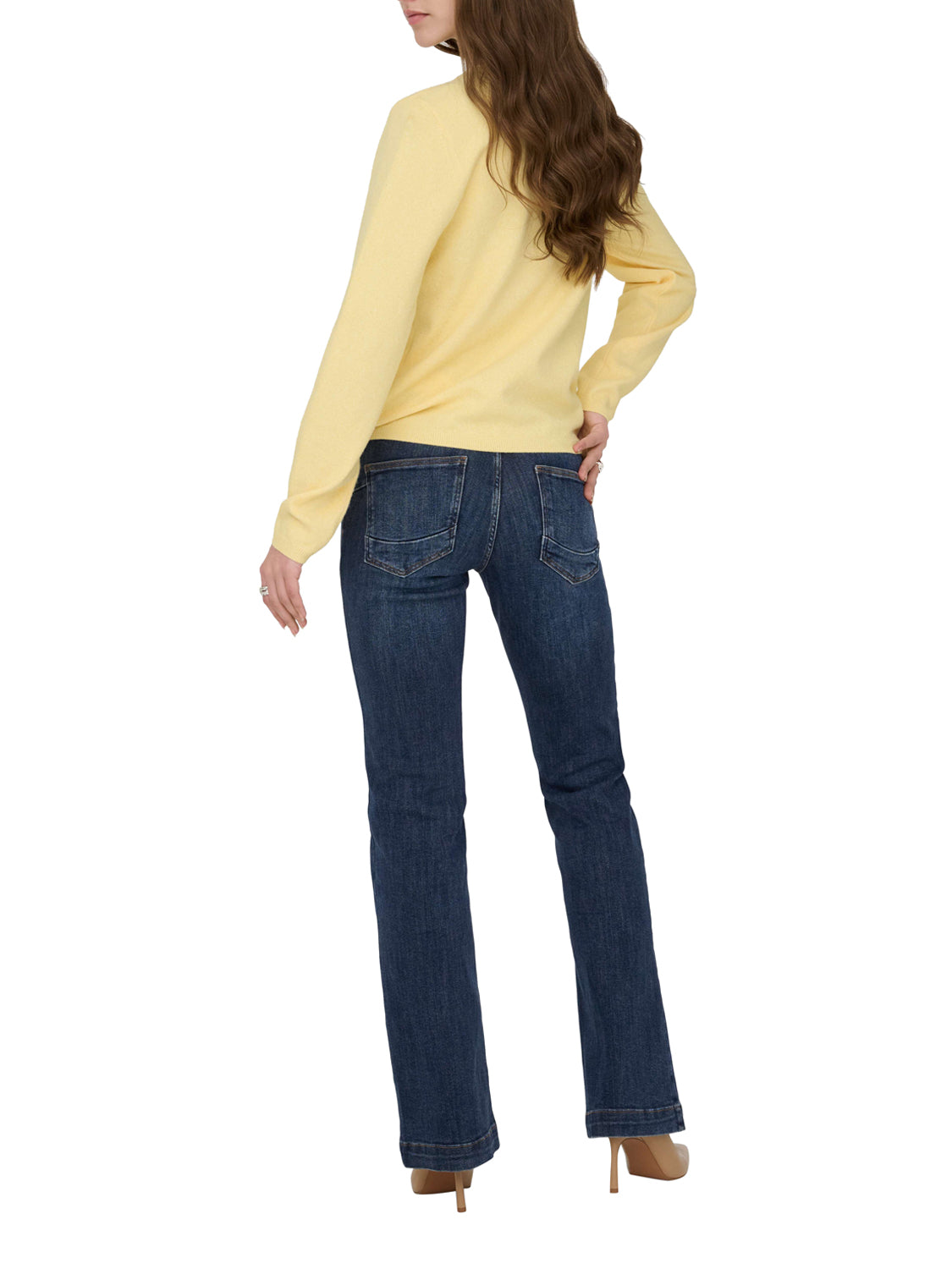 ONLY DROP5 Only Jeans Onlpower Md Flared Pushup Dnm Gen332Noos Denim BLUE