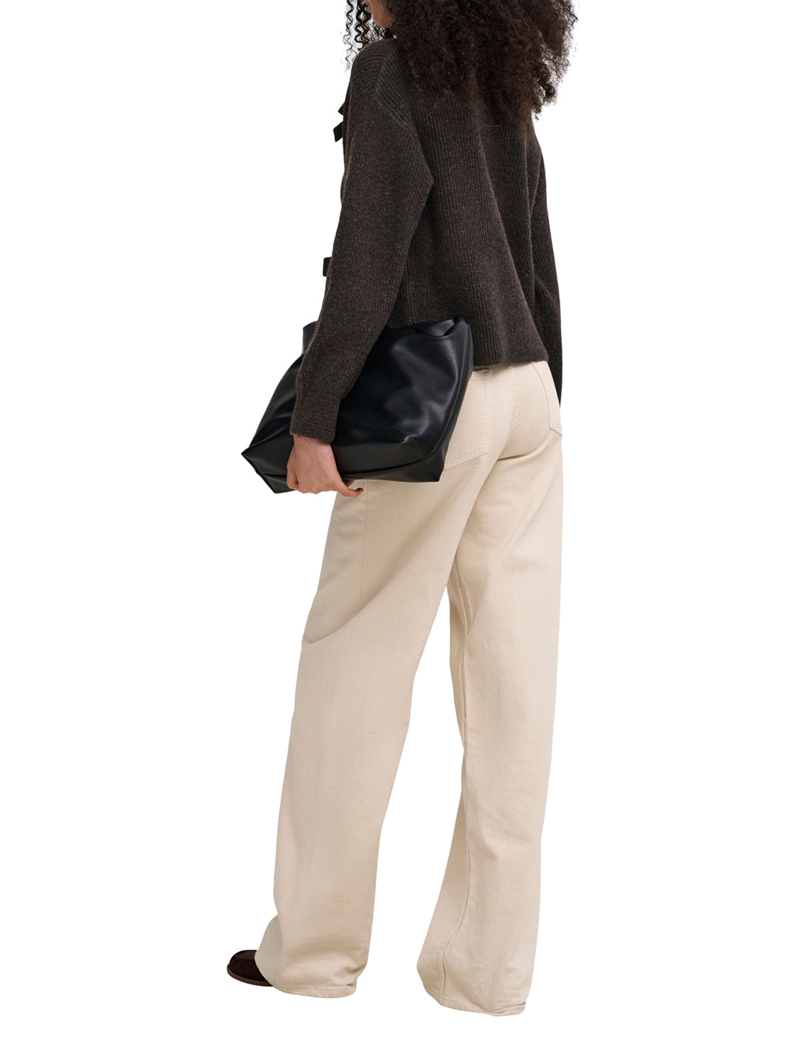 Only Maglione Onllisa Ls Bow Only Marrone BROWN