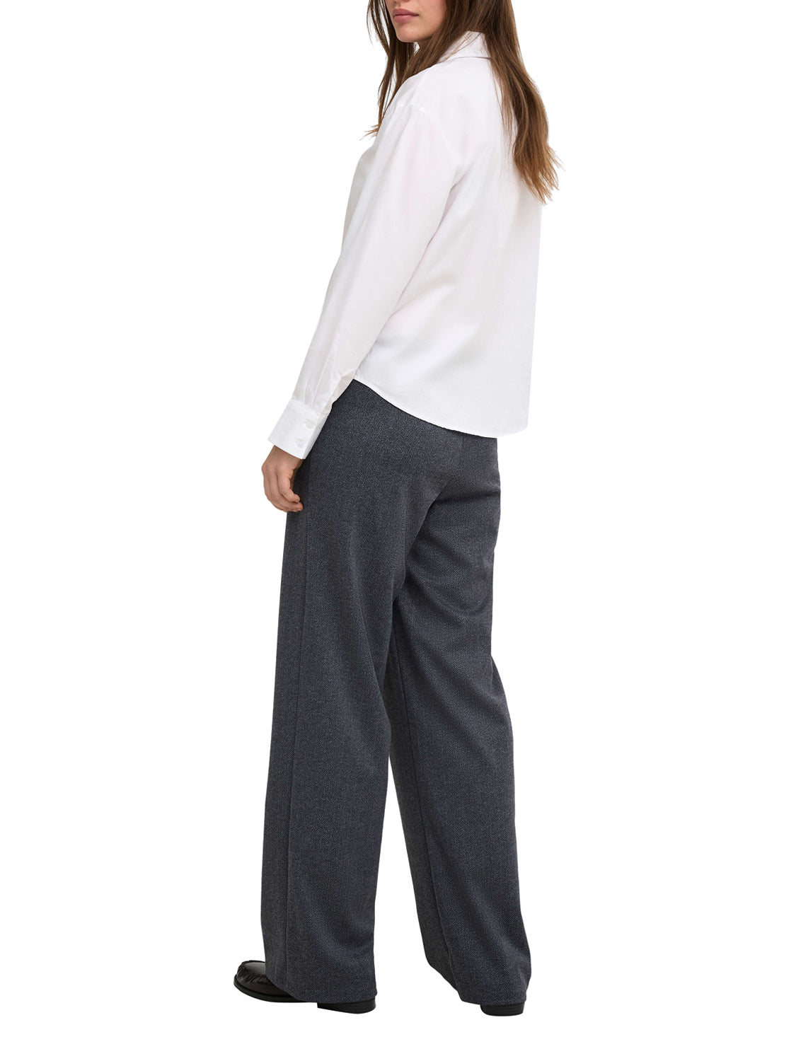 ONLY DROP5 Only Pantalone Onlbremen Mw Herringbone Wide - Grey GREY