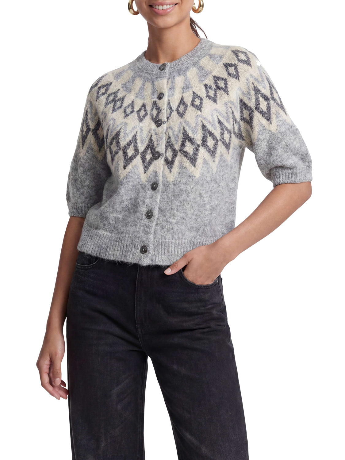 ONLY DROP5 Cardigan Onlreykja Grigio GREY