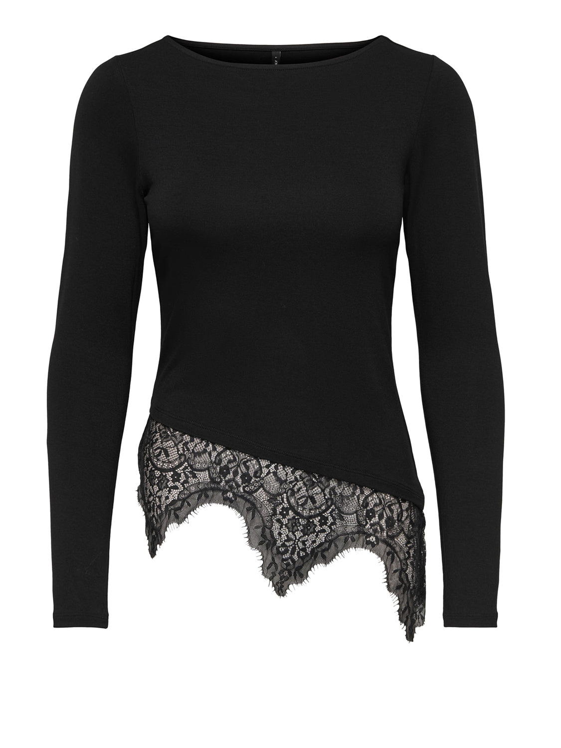 ONLY DROP5 Only Maglia Onllaila Lace Mix Top Jrs Noos - Nero BLACK