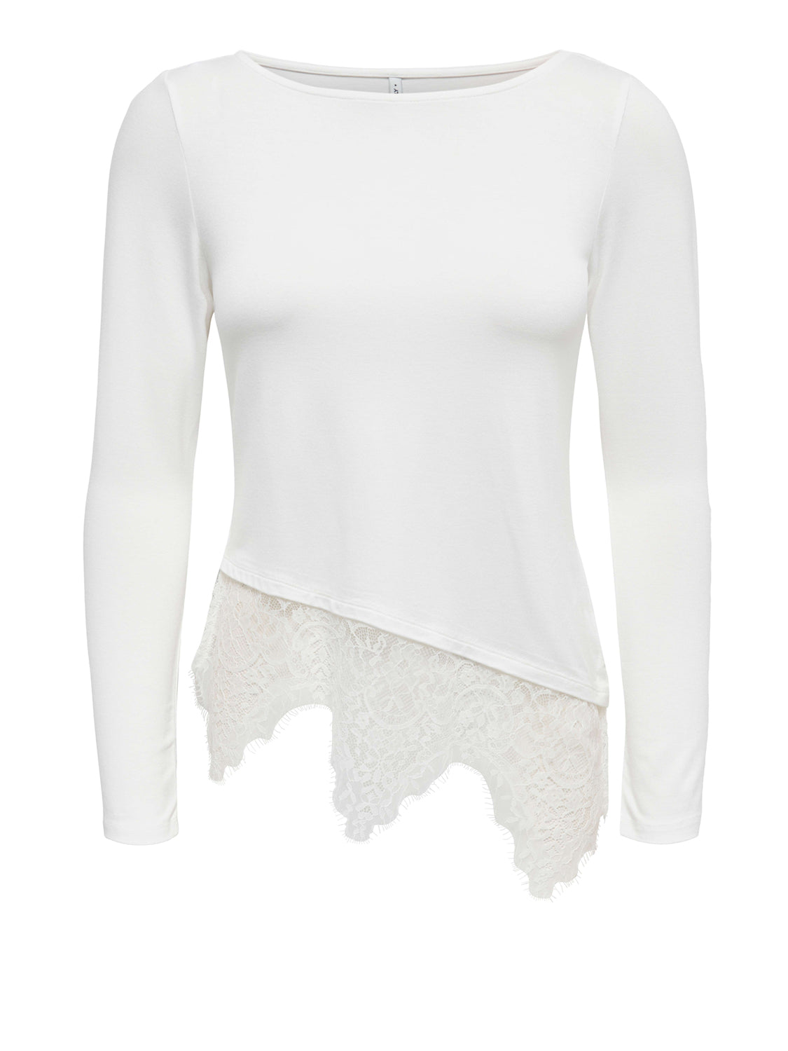 ONLY DROP5 Only Maglia Onllaila Lace Mix Top Jrs Noos - Bianco WHITE
