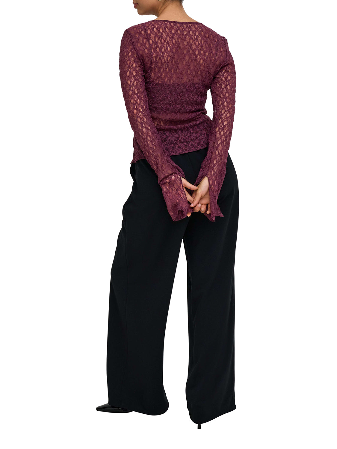 ONLY DROP6 Maglia Donna - Bordeaux PURPLE