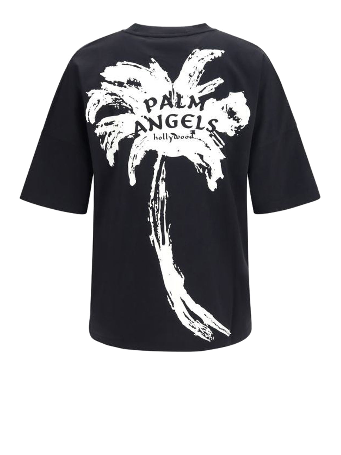 PALM ANGELS T-Shirt Palm Drift Back Over Tee Nero Black - Off White
