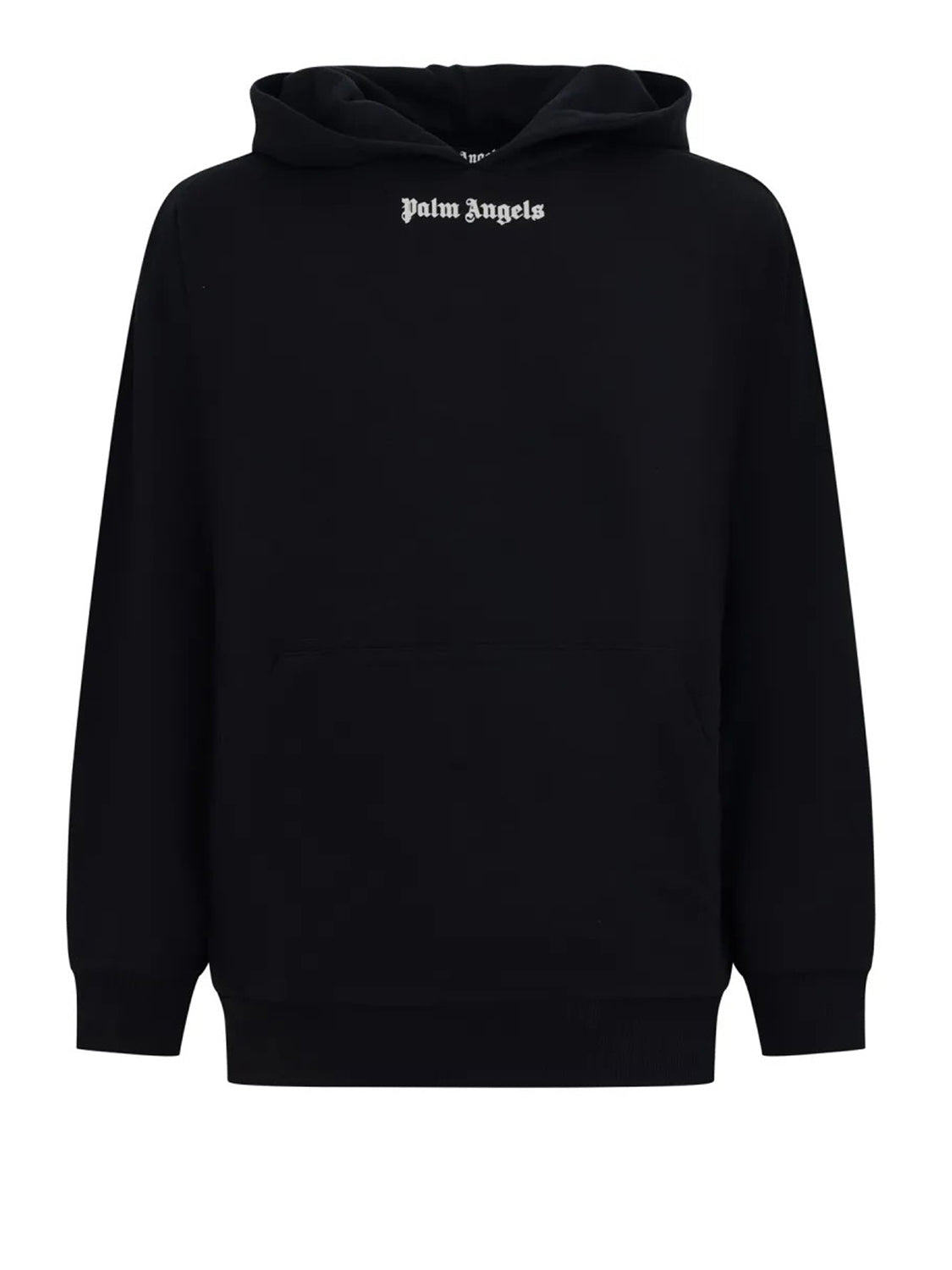 PALM ANGELS Felpa Palm Angels Classic Logo Over Hoodie - Nero Black - Off White